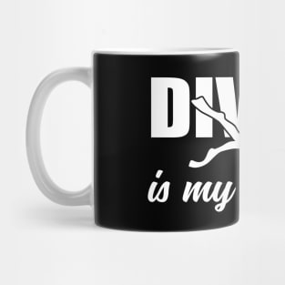 Diving Is My Therapy – Scuba Diver Mug